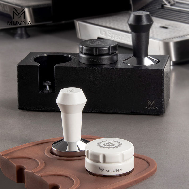MUVNA Espresso ABS Handle Stainless Steels Base Distributor