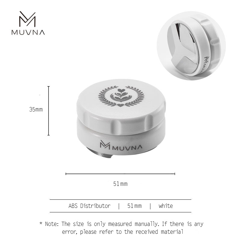 MUVNA Espresso ABS Handle Stainless Steels Base Distributor