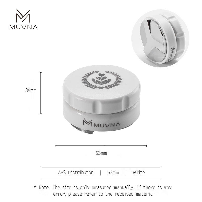 MUVNA Espresso ABS Handle Stainless Steels Base Distributor