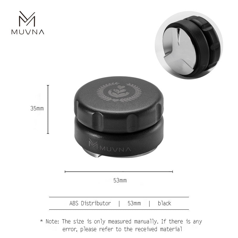MUVNA Espresso ABS Handle Stainless Steels Base Distributor