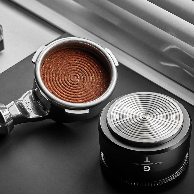 MUVNA Espresso Wooden Gravity Calibrated Tamper/Distributor
