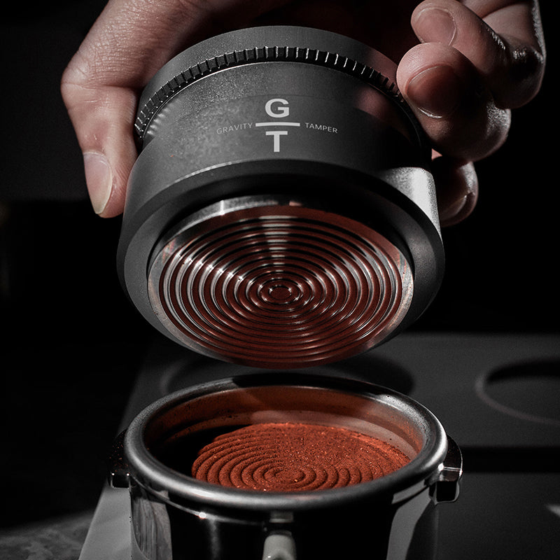 MUVNA Espresso Wooden Gravity Calibrated Tamper/Distributor