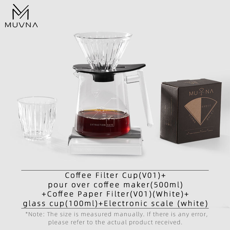 MUVNA Coffee Pour Over Coffee Maker Set/500ML