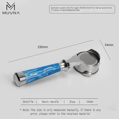 MUVNA Espresso Bottomless Portailfter With Basket Lucifer Series