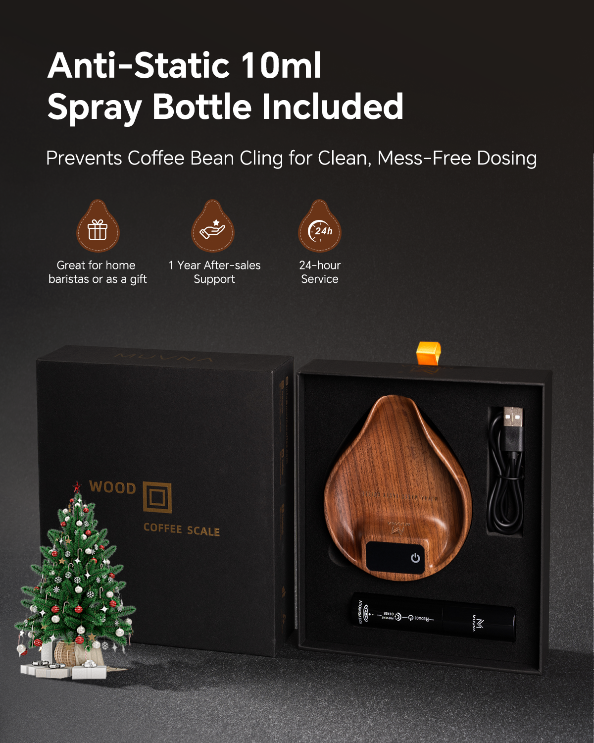 MUVNA 2nd Gen Electronic Scale for Coffee Beans