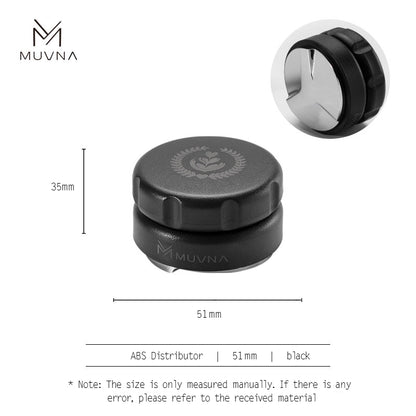 MUVNA Espresso ABS Handle Stainless Steels Base Distributor