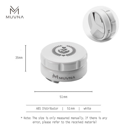 MUVNA Espresso ABS Handle Stainless Steels Base Distributor