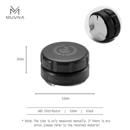 MUVNA Espresso ABS Handle Stainless Steels Base Distributor