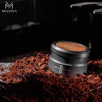 MUVNA Espresso Wooden Gravity Calibrated Tamper/Distributor