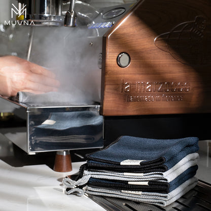 MUVNA Microfiber Barista Cloth, Espresso Cleaning Towel-Coffee Cleaning Accessories fit coffee Machine|Steam Wand|Countertop