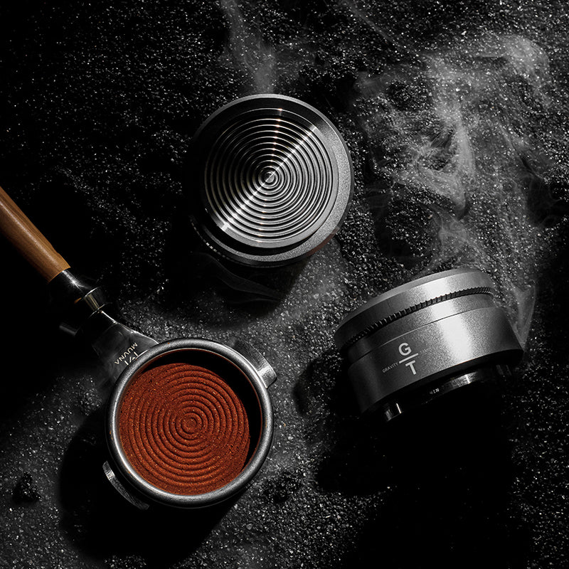 MUVNA Espresso Wooden Gravity Calibrated Tamper/Distributor