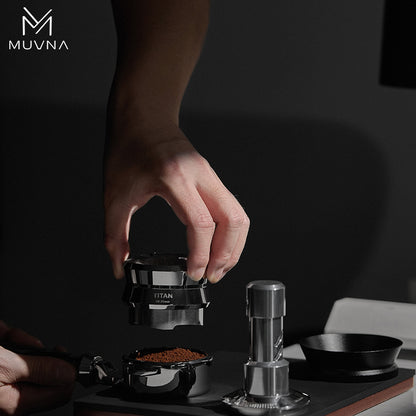 MUVNA Espresso Stainless Steel Gravity Adaptive Height Distributor