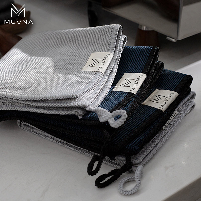 MUVNA Microfiber Barista Cloth, Espresso Cleaning Towel-Coffee Cleaning Accessories fit coffee Machine|Steam Wand|Countertop