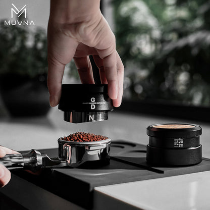 MUVNA Espresso Wooden Gravity Calibrated Tamper/Distributor
