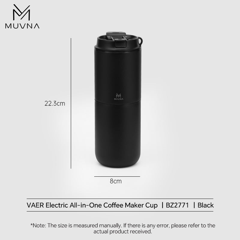 Muvna Portable Pour over Coffee Machine for outdoor travel &amp; Home,3-in-1 pour-over coffee dripper Portable electric grinder