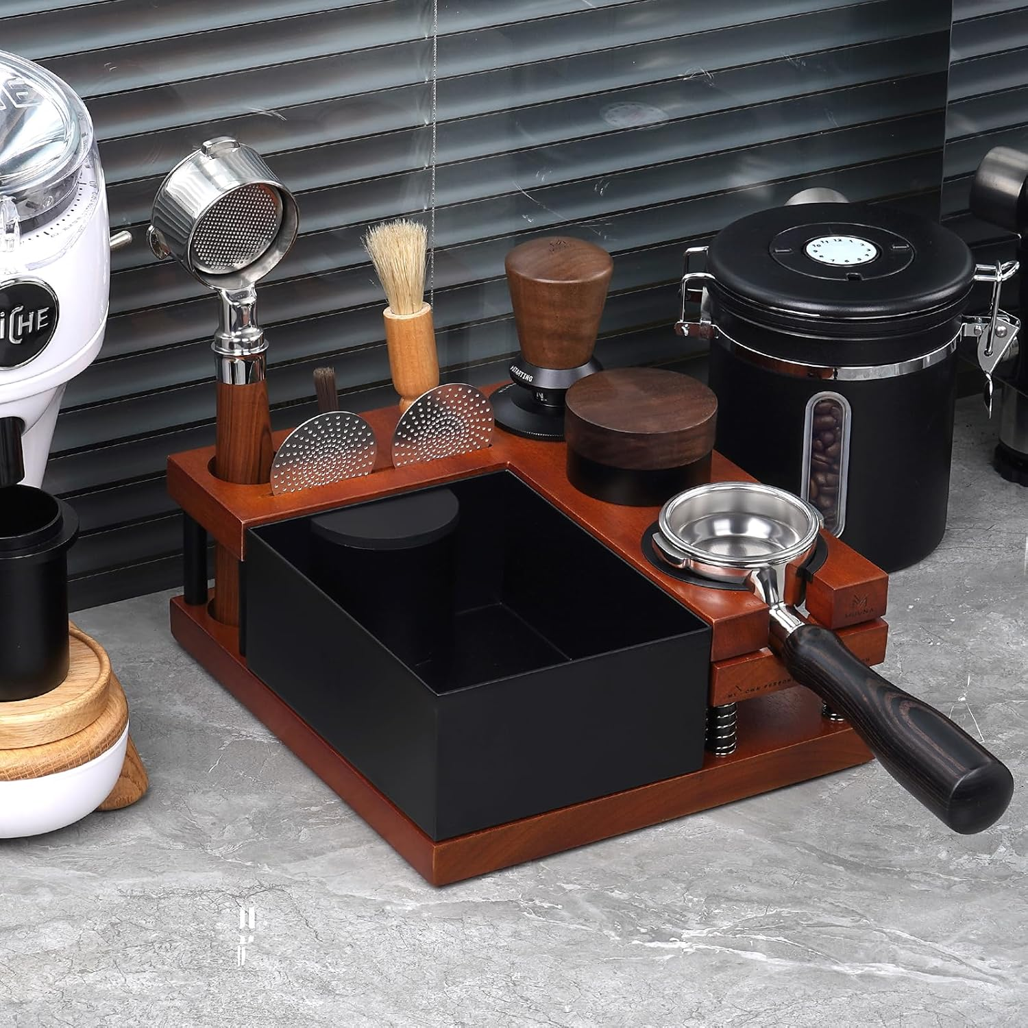 MUVNA Espresso Coffee Organizer Box